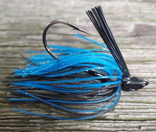 Swimming Jigs - #48 - Black & Blue (Big Hooker)