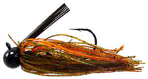 Football Jigs (Big Hooker) - #44 - Pumpkin, Green, & Orange