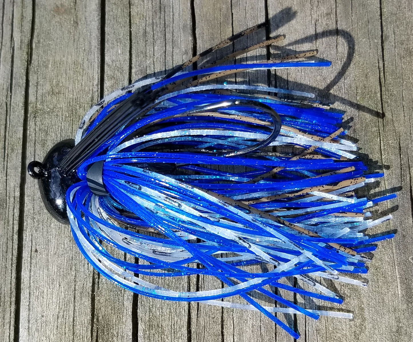 Football Jigs (Mussel Crawler) - #61 - Blue Flash
