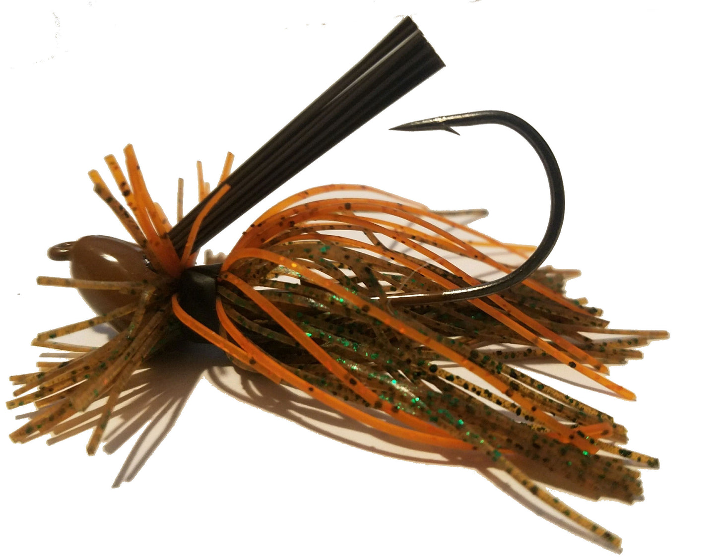 Finesse Wood Thumper Jigs - #44 - Green & Orange Pumpkin